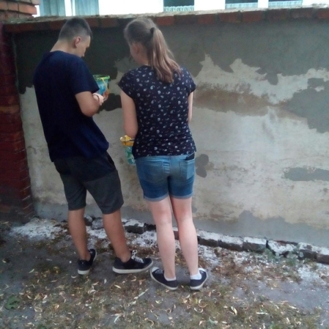 DSC00012 Malowanie ogrodzenia 2018