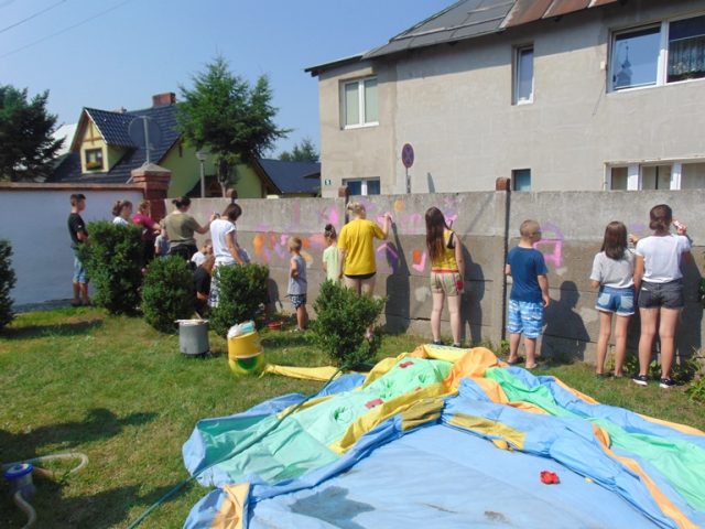 DSC05899 Malowanie ogrodzenia 2018