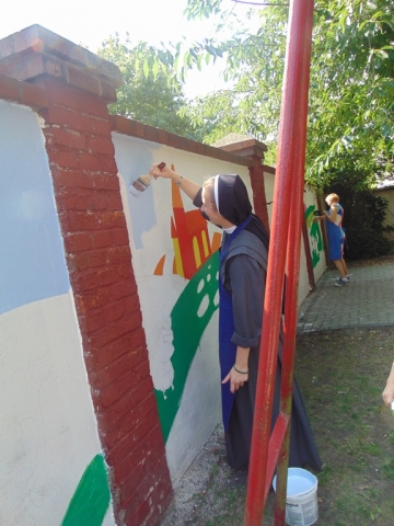 DSC05929 Malowanie ogrodzenia 2018